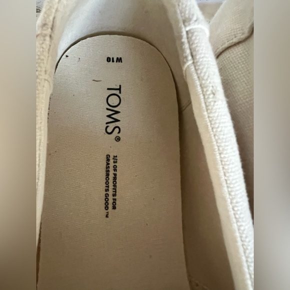 TOMS ALPARGATA PLATFORM WOMENS SIZE 10 W - Picture 8 of 9